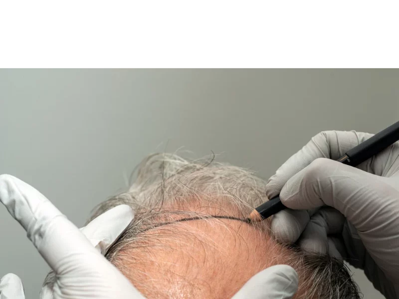 Implanteur de Choi : guide de la technique de greffe ! 2 implanteur de choï tracé avec la greffe de cheveux