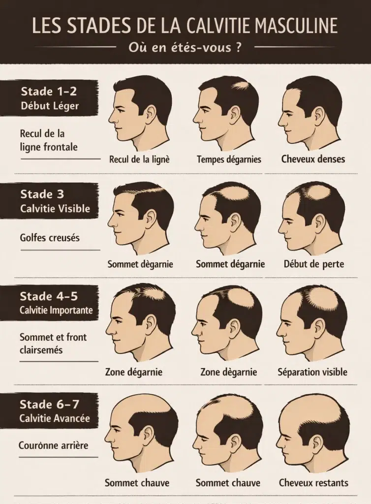 Image - Les stades de la calvitie masculine
