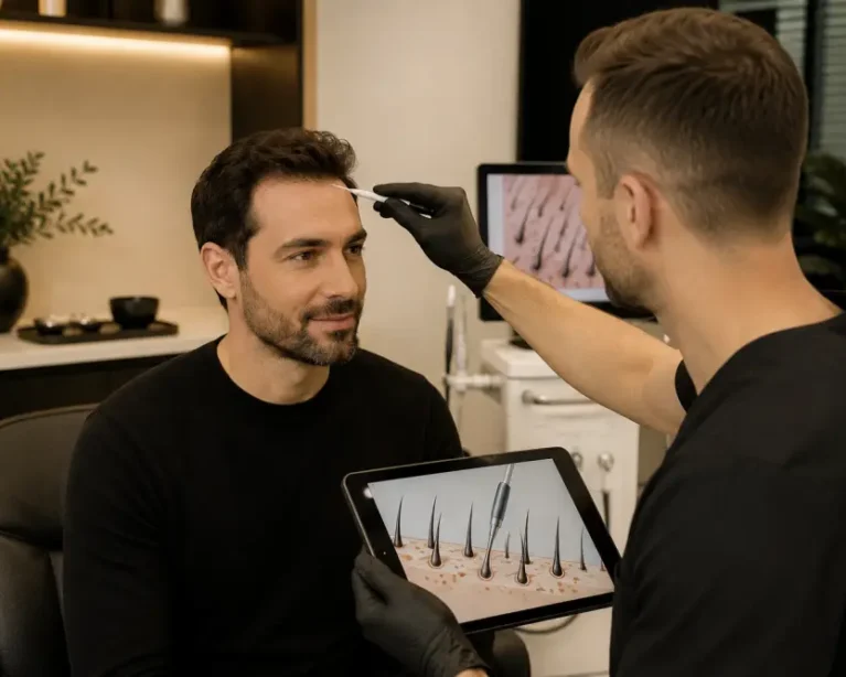 Featured Image - Pourquoi la Technique FUE Saphir Révolutionne la Chirurgie de Greffe de Cheveux