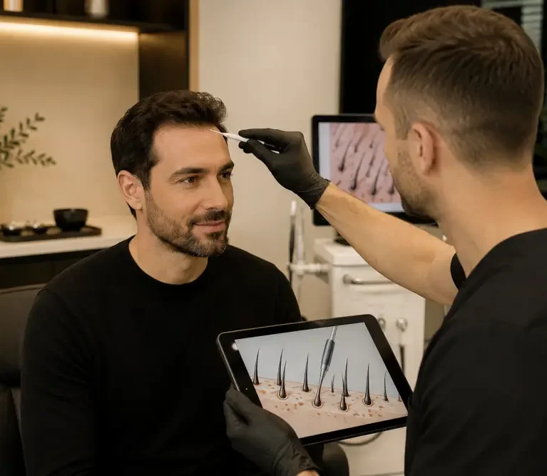 Featured Image - Pourquoi la Technique FUE Saphir Révolutionne la Chirurgie de Greffe de Cheveux