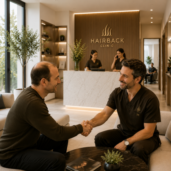 Image - Welcoming clinic reception with friendly greetings HBC france