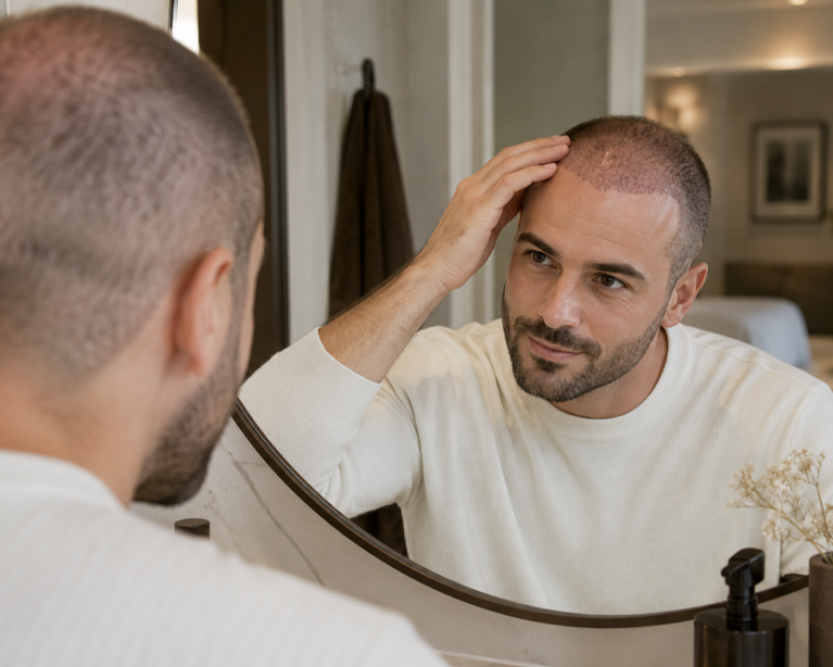 Image - Greffe de Cheveux apres 15 et 20 jours